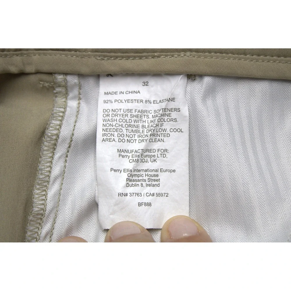 PGA Tour Mens Golf Shorts Khaki Tan Performance Stretch Size 32
